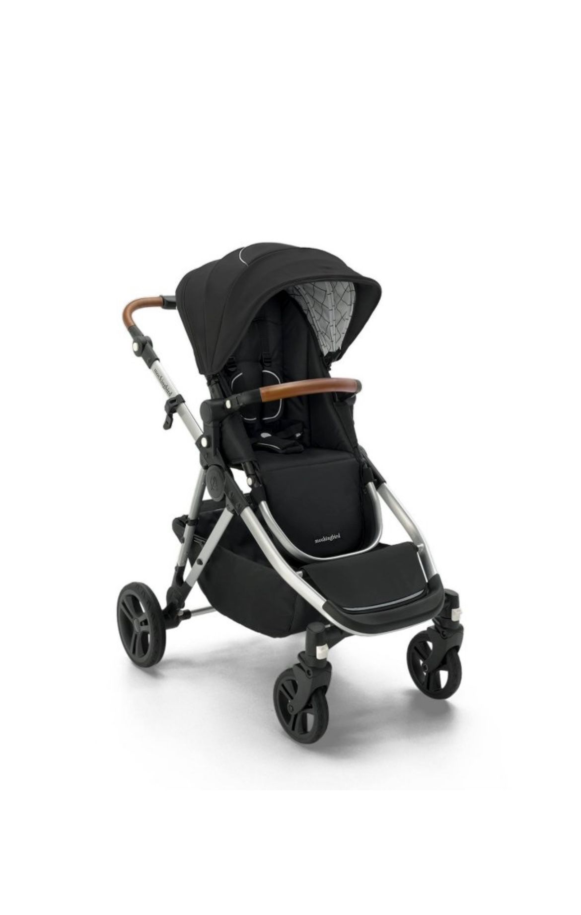 Mockingbird Single-to-Double Stroller 2.0 w/ 2nd Seat Kit In Black Windowpane