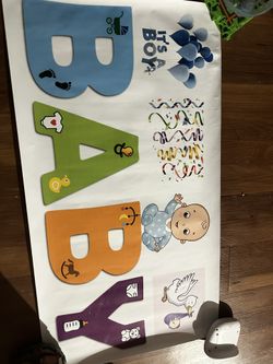 It’s A Boy Baby Sticker Poster