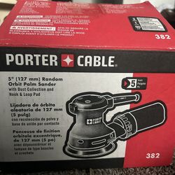 porter cable 5" random orbit palm sander