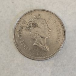 1993 Queen Elizabeth Canadian Nickel