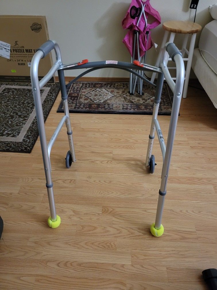 Folding Walker With Wheels