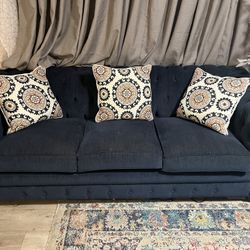 Beautiful Navy Blue Pull Out Couch 