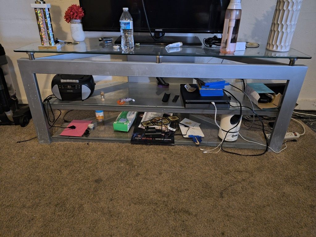 Glass Tv Stand