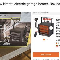 Kimetti Electric Garage Heater 