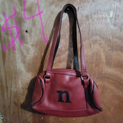 Small Red  Leather Purse