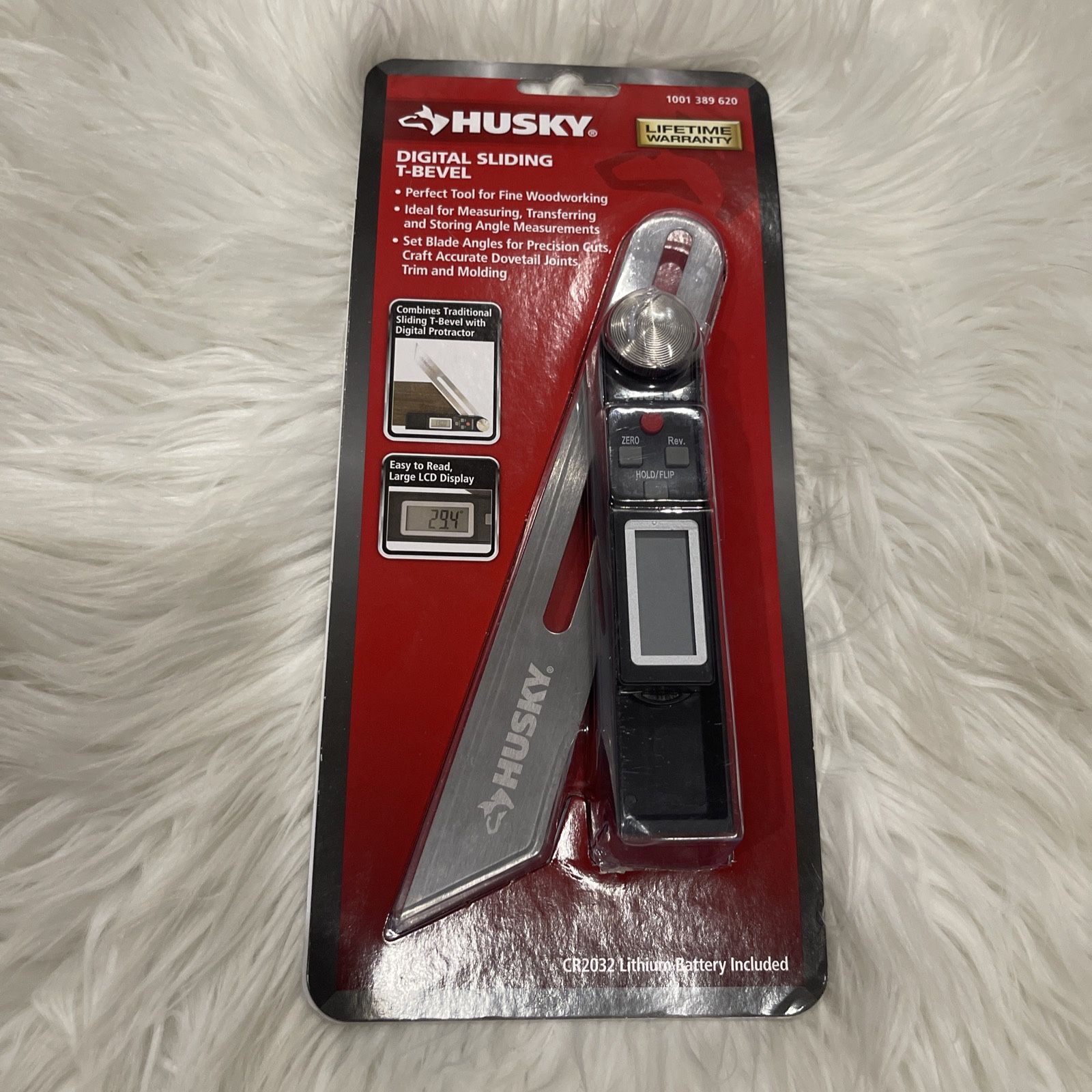 Husky Digital Sliding T-Bevel/Angle Finder Stainless Steel LCD Display