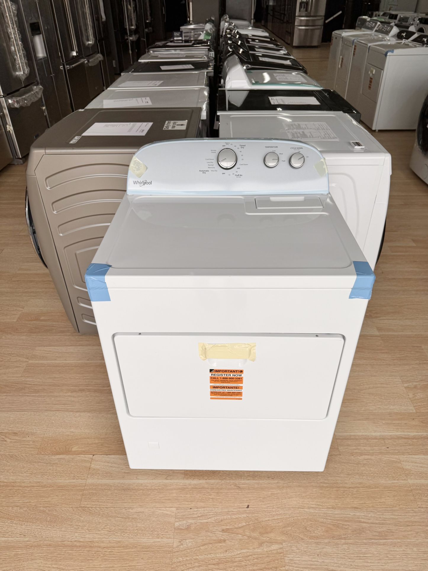Brand-New Whirlpool - 7 Cu. Ft. Gas Dryer with AutoDry Drying System - White Model: WGD4950HW