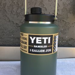 BRAND NEW YETI CAMP GREEN 1/One Gallon RAMBLER JUG CANISTER CONTAINER BOTTLE