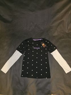 Denim & Flower Ricky Singh Kids' Long Sleeve Skull Halloween Shirt (Size 9/10)