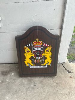 Dart board cabinet