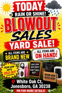 Yard sale 5-24