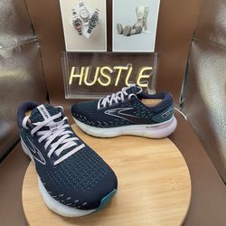 Brooks Glycerin 20 Womens Size 10 (D) Wide Blue Athletic Sneakers