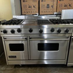 Viking 48”Wide Gas Range Stove With Grill And Griddle 