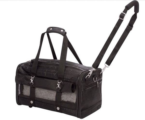 Sherpa On Wheels Luxury Pet Carrier Travel Bag Airline Roved Dog Black Pockets For In Los Angeles Ca Offerup