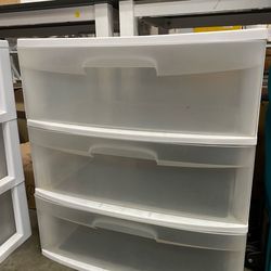 Sterilite 3 drawer wide storage container