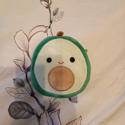 Adorable, Green and Brown Avocado Squishmallow Stuffy Toy 6"