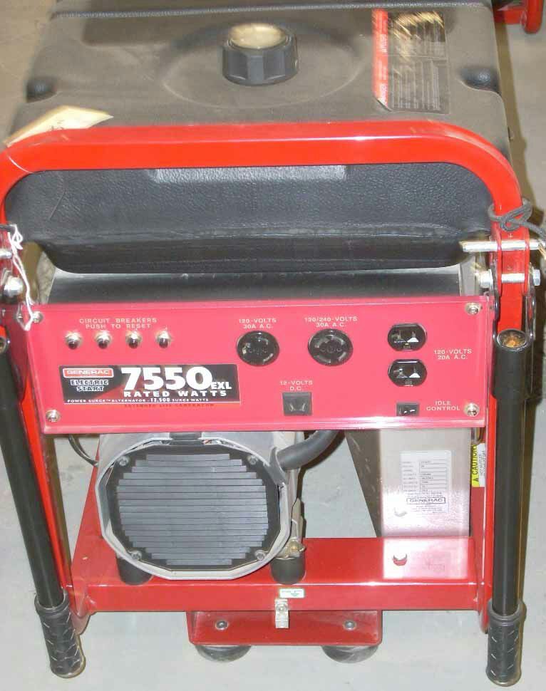 Generac 7550 Exl Generac 7550EXL Rated Watt Extended Life