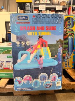My 1st Waterslide Inflatable Splash and Slide with Tunnel Brand New In Box