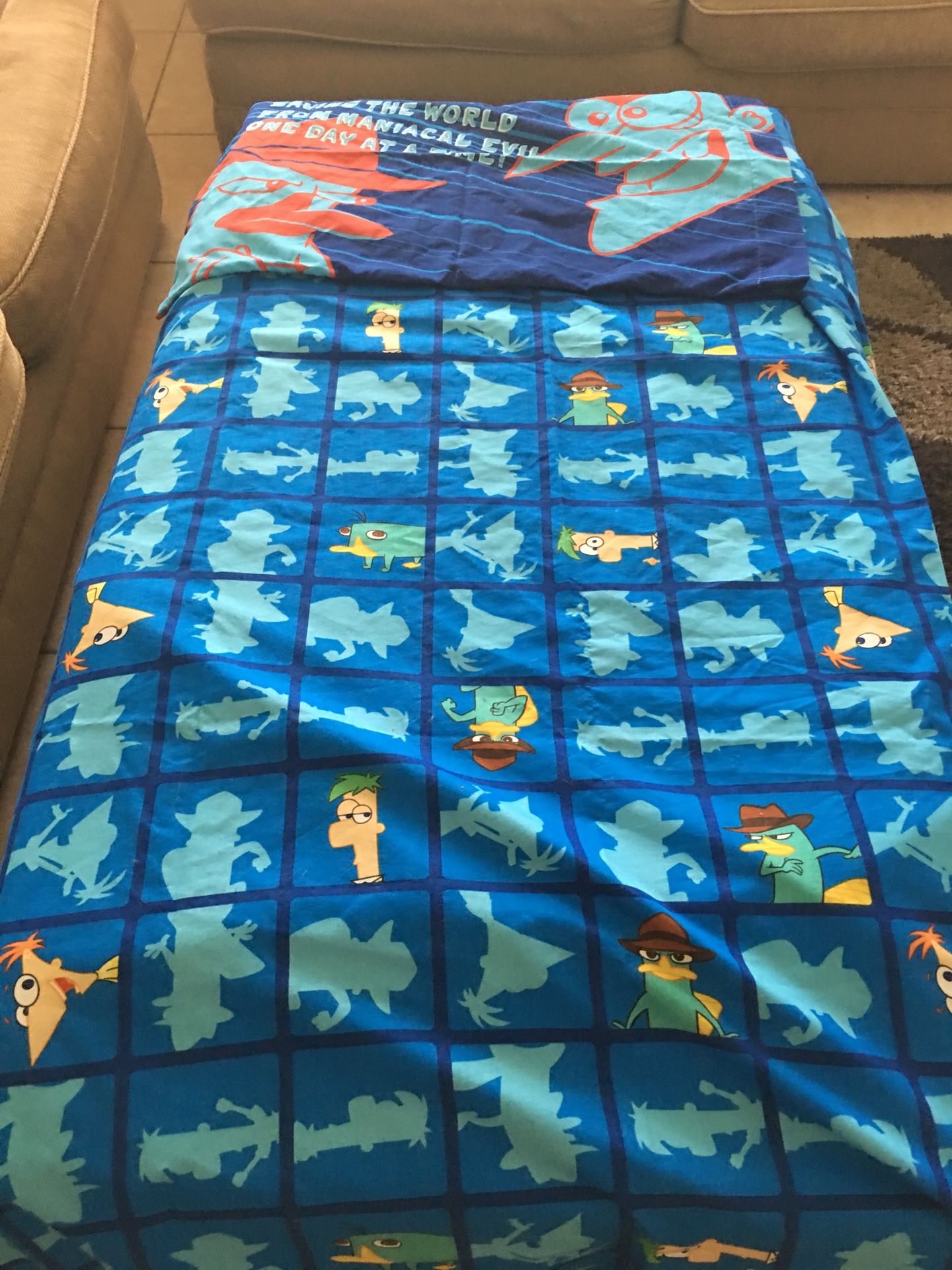 Phineas and Ferb Twin Sheet Set