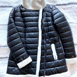 chic women's new jacket, insulated from genuine leather from Turkey