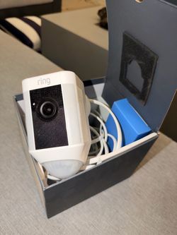Ring spotlight cam wired security camera - white - $50