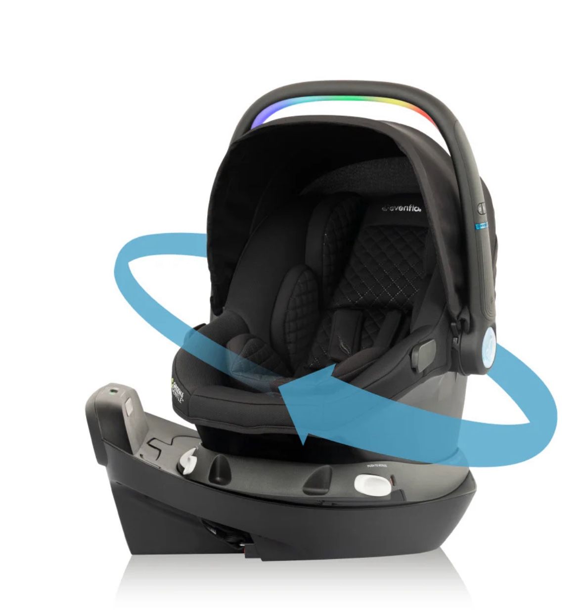 Evenflo Revolve180 Litemax NXT Rotational Infant Car Seat with SensorySoothe