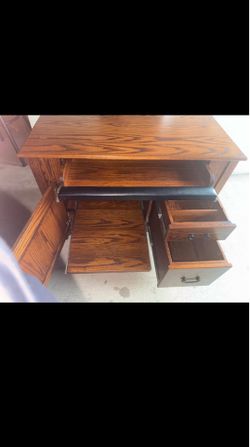 Solid Amish oak desk