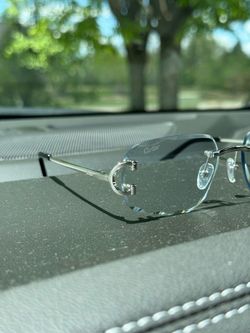 Cartier Rimless Diamond Cut Sunglasses