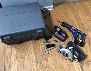 Ryobi 18v One+ Circular Saw + Jigsaw and Carry Case
