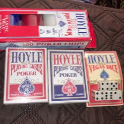 All Cards,chips,and Dice 🎲 Brand New Sealed $15 For The Bundle 