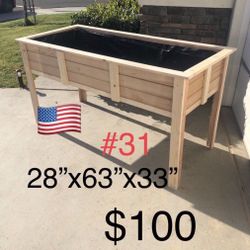 Wood Planter Box Garden Raised Herb Pots