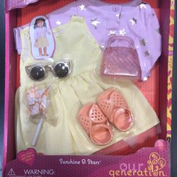 Our Generation Deluxe Outfit Sunshine & Stars—fits American Girl Dolls