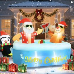 7FT Christmas Inflatable Outdoor Decorations-brand New 