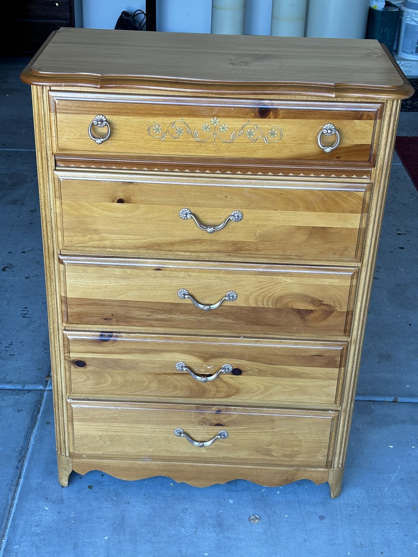 Newly Restored Five Drawer Dresser.