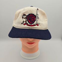 Vintage Acne Clothing WB Looney Tunes Bugs Bunny Taz Adjustable SnapbackHat
