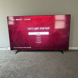 85 Inch TCL Roku smart tv