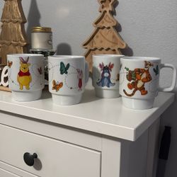 Disney Winnie The Pooh Mug set 4 Pieces $28