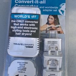 Conair Travel Smart 1875 Watt Convert-It-All Converter Set 