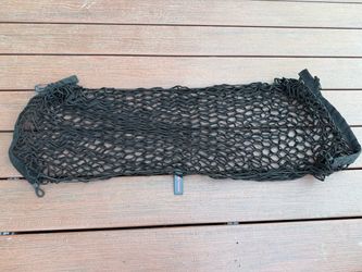 Genuine Toyota Envelope Style Rear Trunk Cargo Net - Black Elastic Mesh Organizer