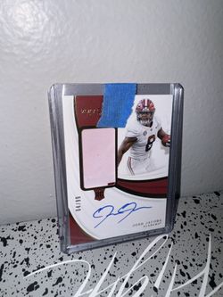 Josh Jacobs 2019 Rookie Patch Auto Card 04/99