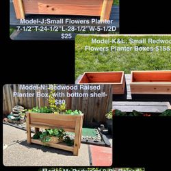 Redwood Planter Boxes