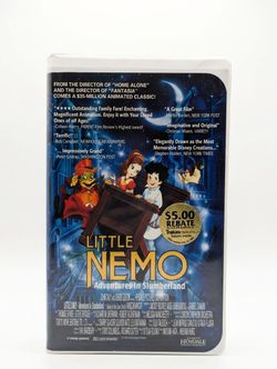 Little Nemo Adventures in Slumberland VHS