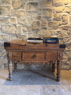 19th Century French Butcher Block