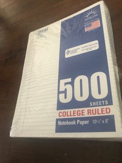 Notebook paper new 500 pages pickup In Southwest Bakersfield