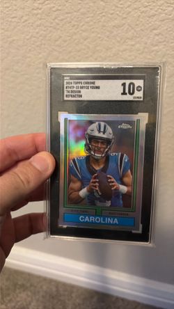 Bryce Young silver Topps chrome SGC 10