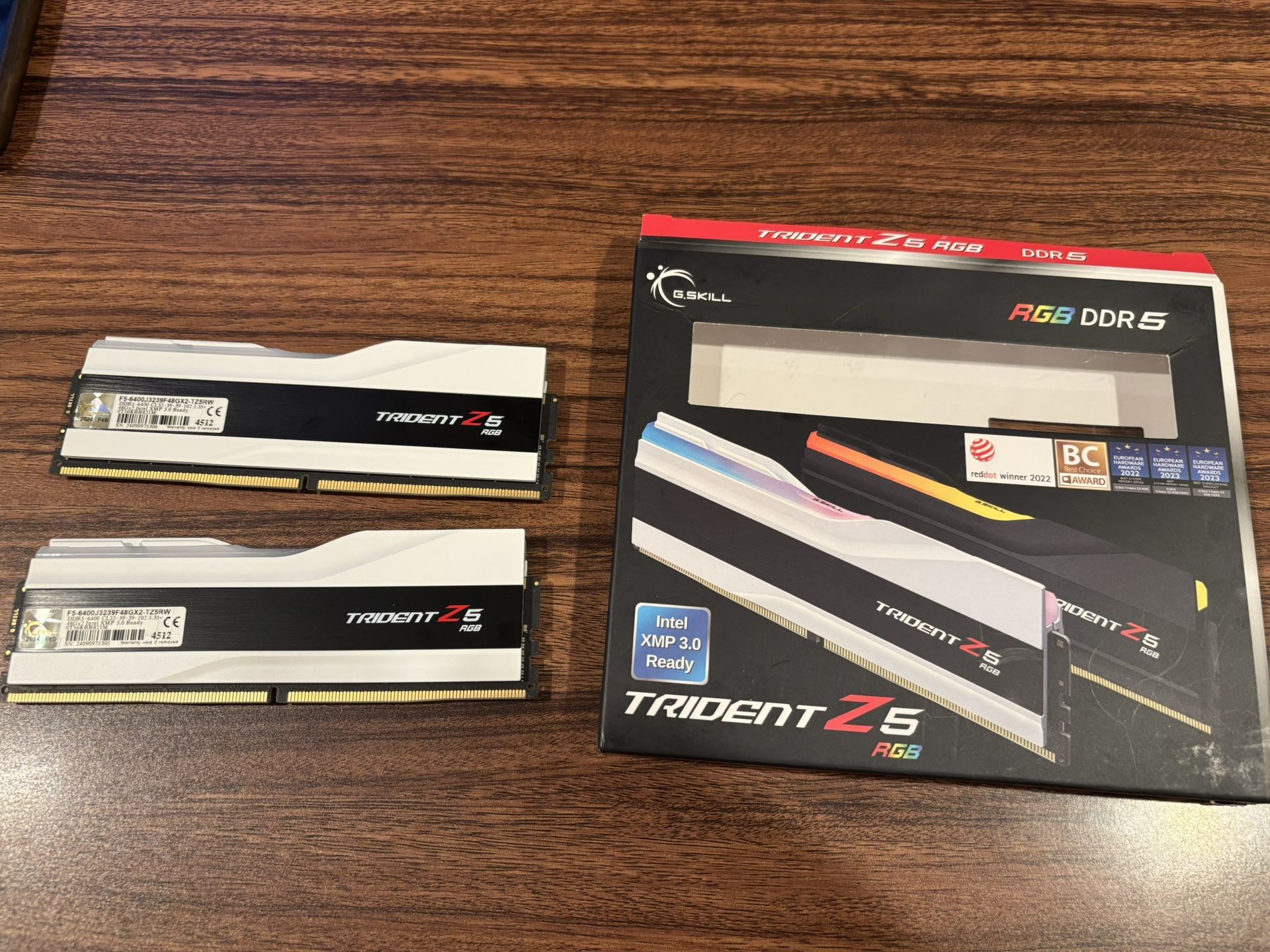 96GB Of G Skill Trident Z5 RGB DDR5 RAM 6400 Mt/s 48GB Stick X2 