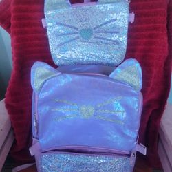 Kids 3 Piece Back Pack Back To School 