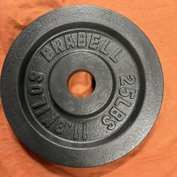 Brabell Olympic Weight Plates 25 Lbs Barbell