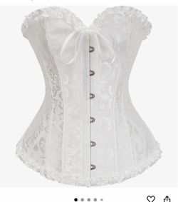 White corset top