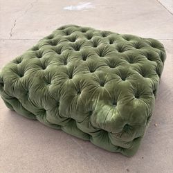 Ottoman- Green Velvet 